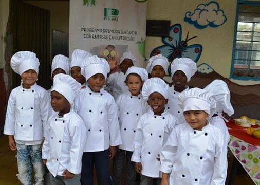 Talleres de Cocina saludable para niños y niñas de 5 escuelas del municipio de Guachené